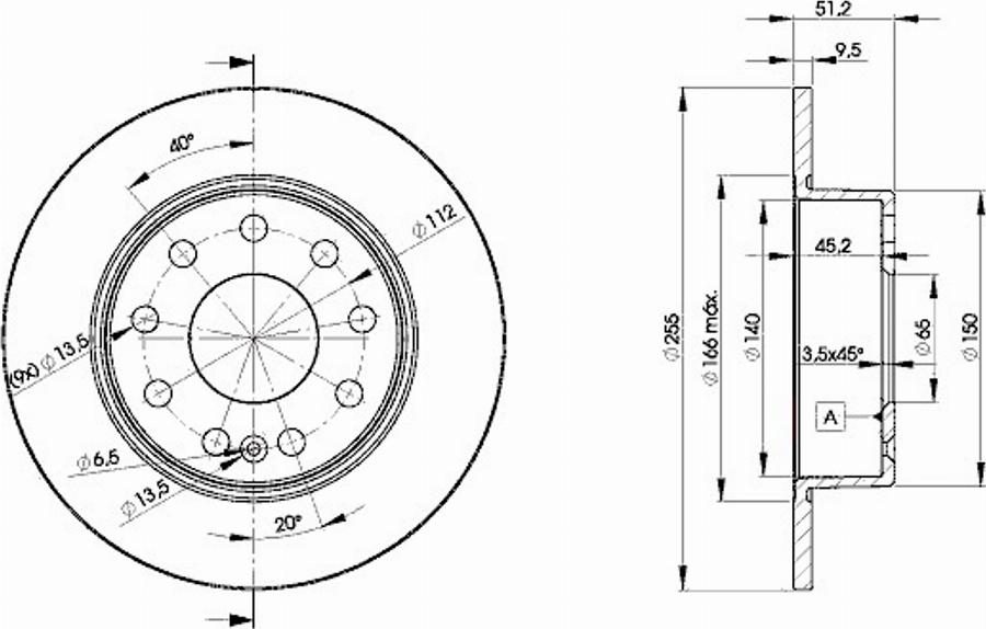 Icer 78BD5616 - Bremžu diski www.autospares.lv