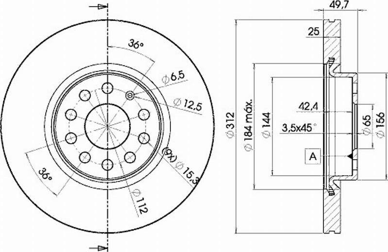 Icer 78BD5618 - Bremžu diski www.autospares.lv