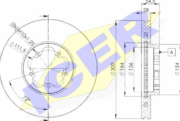 Icer 78BD5630-2 - Bremžu diski www.autospares.lv