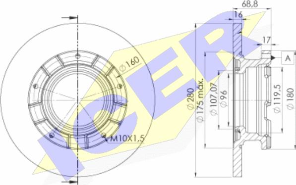 Icer 78BD5633-2 - Bremžu diski www.autospares.lv