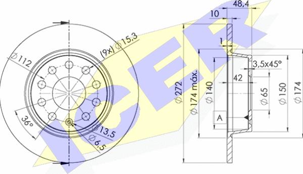 Icer 78BD5637-2 - Bremžu diski www.autospares.lv