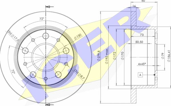 Icer 78BD5625-1 - Brake Disc www.autospares.lv