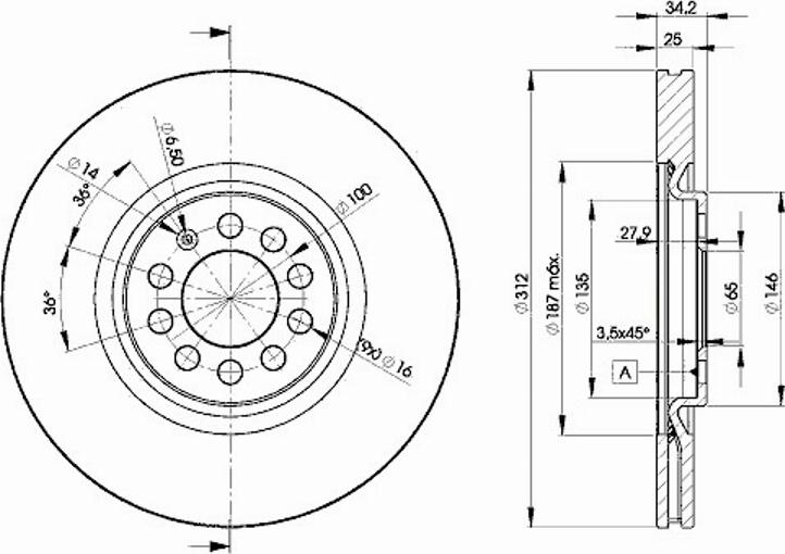 Icer 78BD5620 - Bremžu diski www.autospares.lv