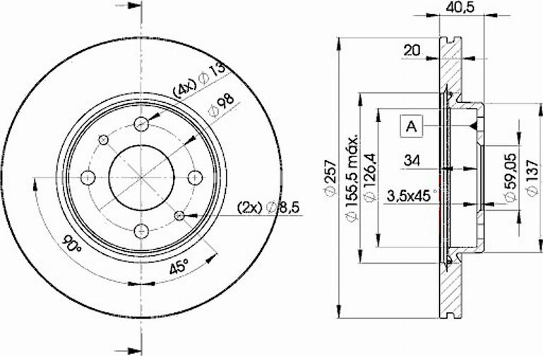 Icer 78BD5056 - Bremžu diski www.autospares.lv