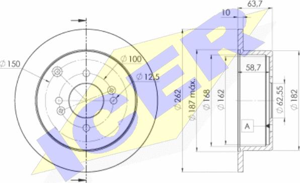 Icer 78BD5102-2 - Bremžu diski autospares.lv