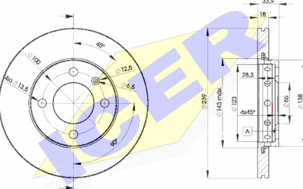 Icer 78BD5303-2 - Bremžu diski autospares.lv