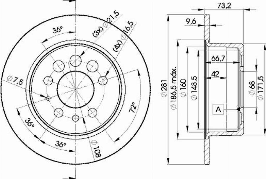 Icer 78BD5782 - Bremžu diski www.autospares.lv