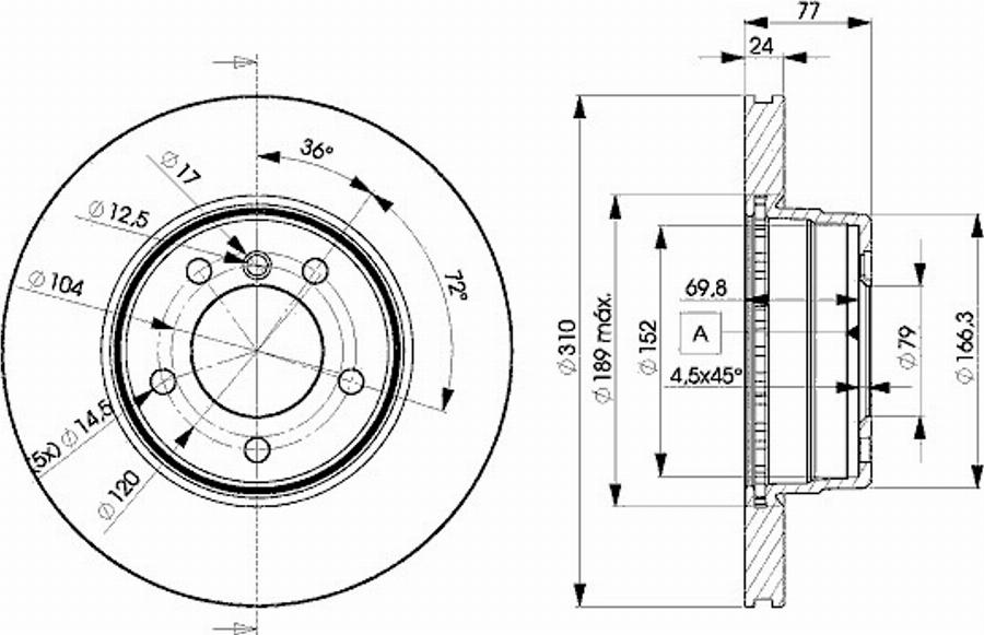 Icer 78BD6402 - Bremžu diski autospares.lv