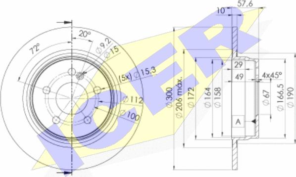 Icer 78BD6474-2 - Bremžu diski www.autospares.lv