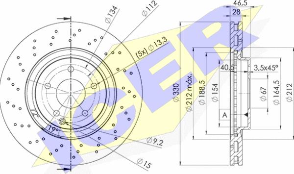 Icer 78BD6478-2 - Bremžu diski www.autospares.lv