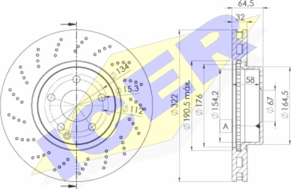 Icer 78BD6472-2 - Bremžu diski www.autospares.lv