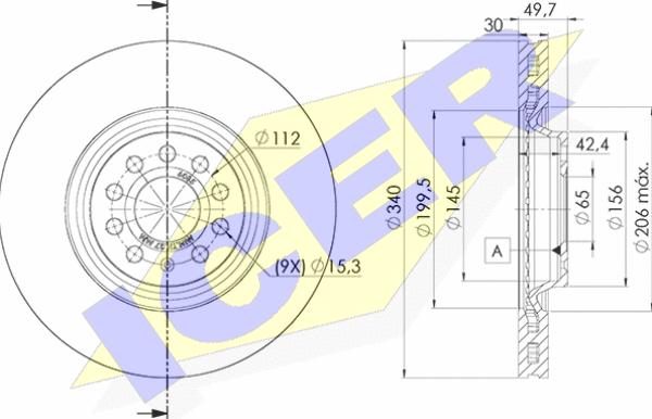 Icer 78BD6085-2 - Bremžu diski www.autospares.lv