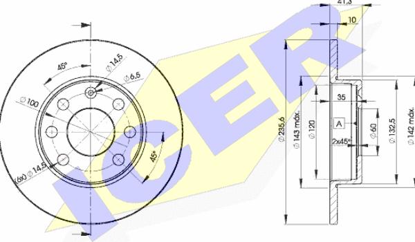 Icer 78BD6193-2 - Bremžu diski autospares.lv