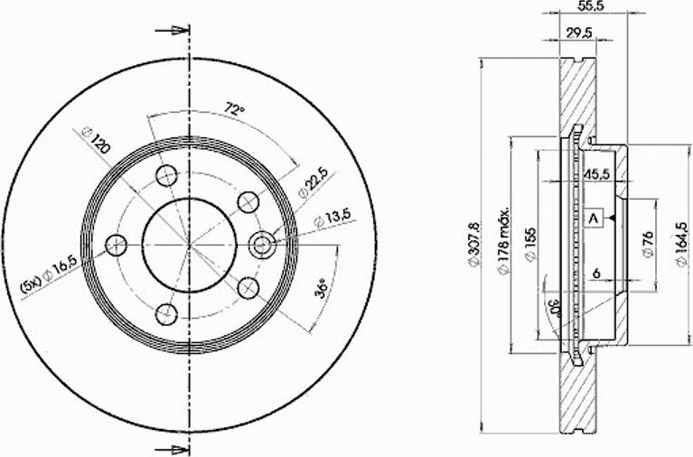 Icer 78BD6153 - Bremžu diski www.autospares.lv