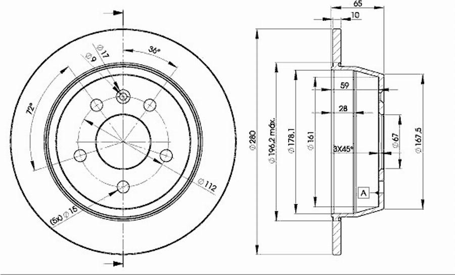 Icer 78BD6381 - Bremžu diski www.autospares.lv