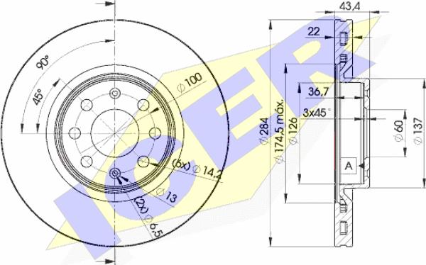 Icer 78BD0922-2 - Bremžu diski autospares.lv