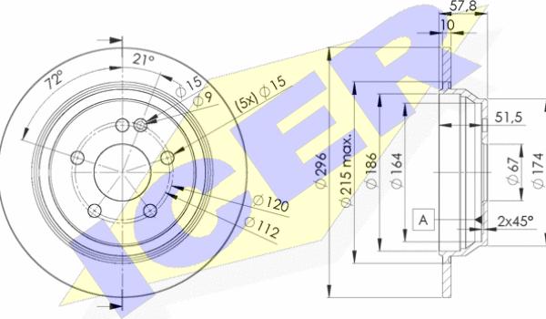 Icer 78BD0416-2 - Bremžu diski www.autospares.lv