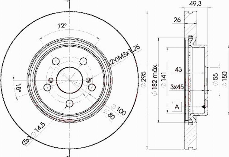 Icer 78BD0505 - Bremžu diski www.autospares.lv