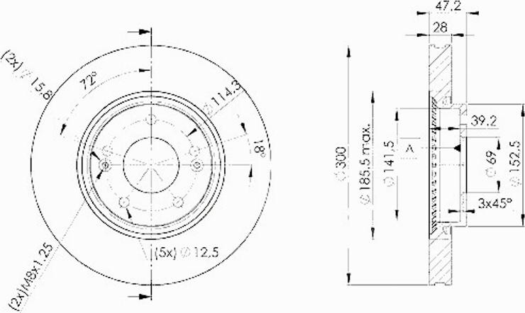 Icer 78BD0580 - Bremžu diski www.autospares.lv