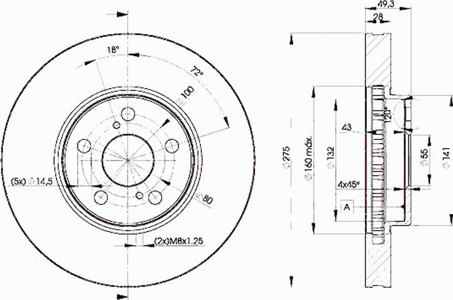 Icer 78BD0600 - Bremžu diski www.autospares.lv