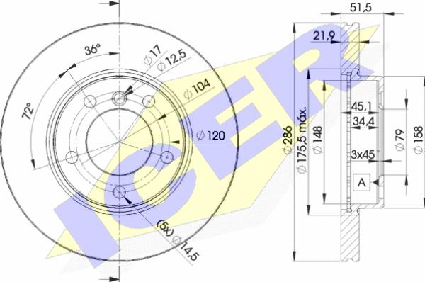 Icer 78BD0674-2 - Bremžu diski autospares.lv