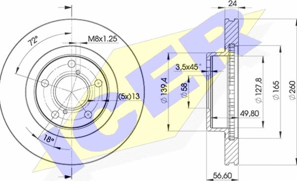 Icer 78BD0031-2 - Bremžu diski autospares.lv