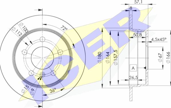 Icer 78BD0119-2 - Bremžu diski autospares.lv