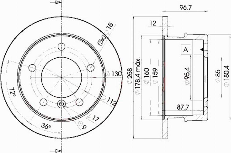 Icer 78BD0184 - Bremžu diski www.autospares.lv