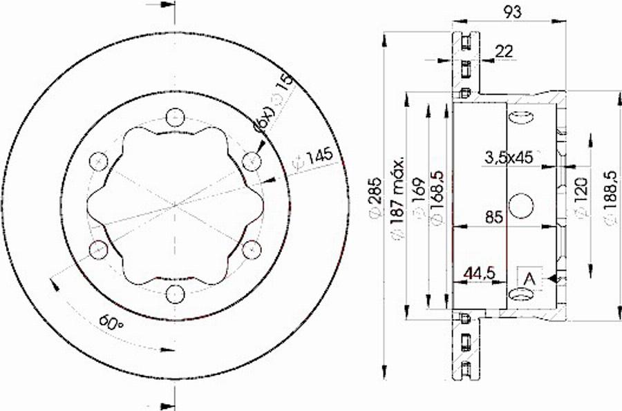 Icer 78BD0185 - Bremžu diski www.autospares.lv