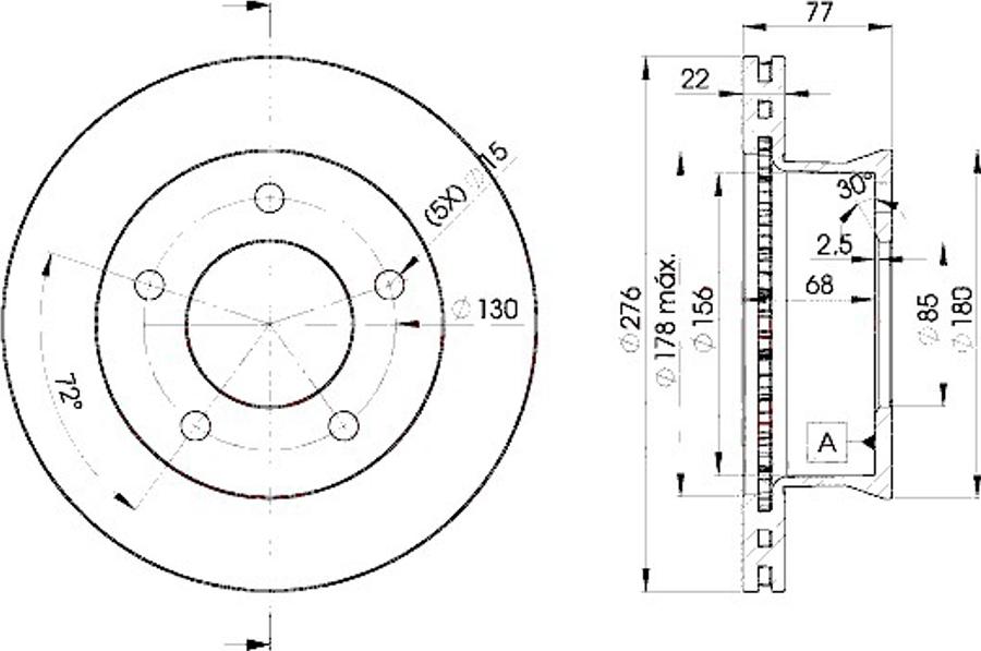 Icer 78BD0181 - Bremžu diski www.autospares.lv