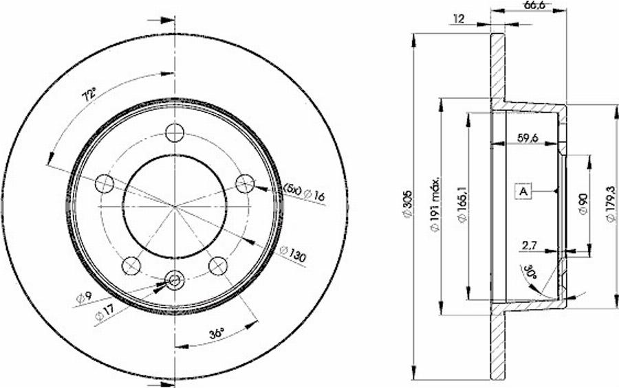 Icer 78BD1410 - Bremžu diski www.autospares.lv