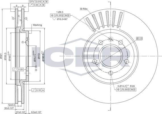 Icer 78BD1569-1 - Bremžu diski autospares.lv