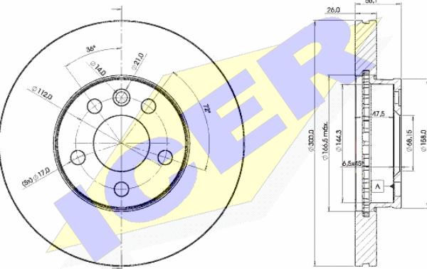 Icer 78BD1531-2 - Brake Disc www.autospares.lv