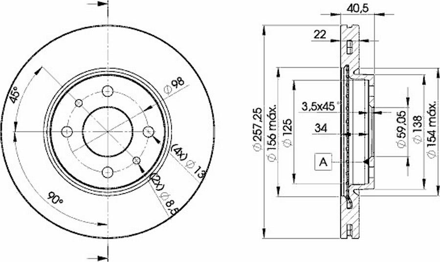 Icer 78BD1650 - Bremžu diski www.autospares.lv