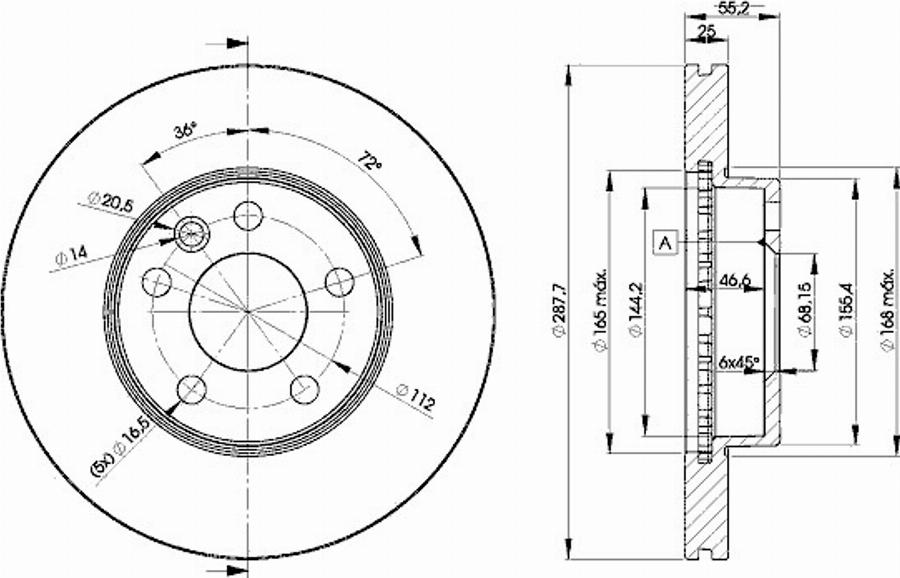 Icer 78BD1093 - Bremžu diski autospares.lv