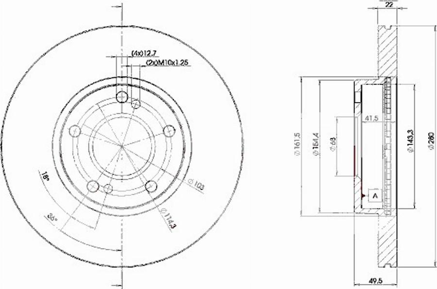 Icer 78BD1057 - Bremžu diski www.autospares.lv