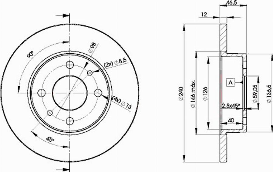 Icer 78BD1815 - Bremžu diski autospares.lv