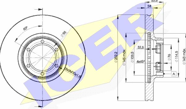 Icer 78BD1367-2 - Brake Disc www.autospares.lv