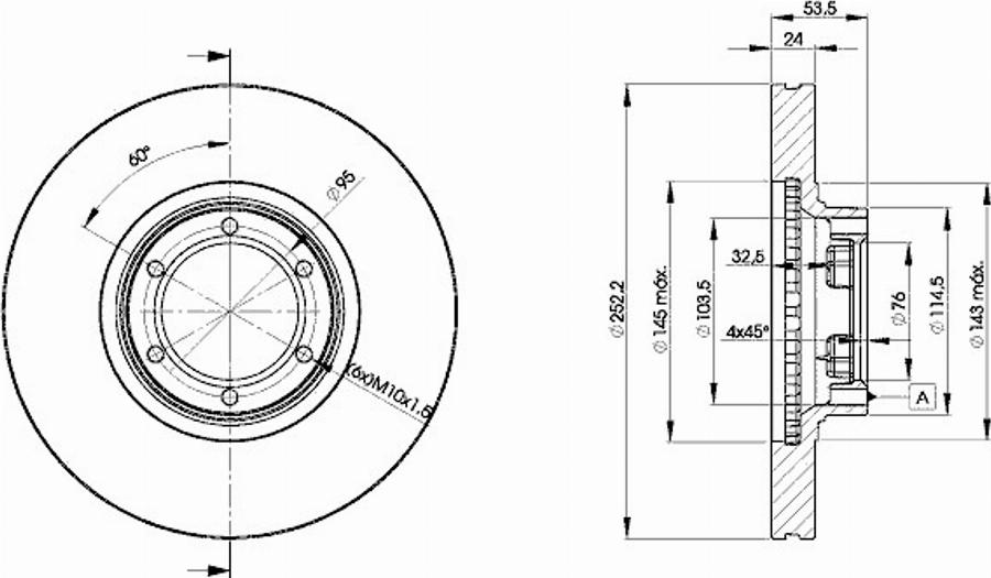 Icer 78BD1367 - Bremžu diski www.autospares.lv