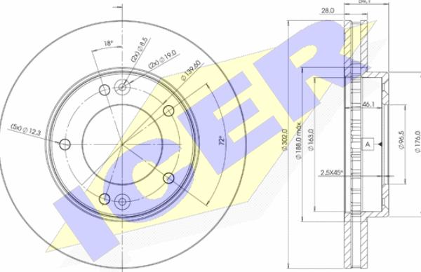 Icer 78BD1712-2 - Bremžu diski www.autospares.lv