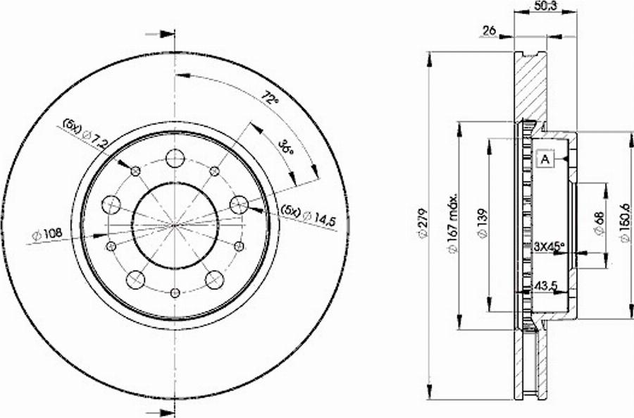 Icer 78BD1788 - Bremžu diski www.autospares.lv