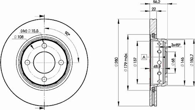 Icer 78BD8011 - Bremžu diski www.autospares.lv