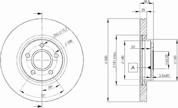 Icer 78BD3937 - Brake Disc www.autospares.lv