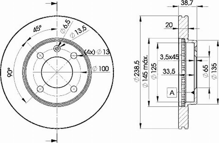 Icer 78BD3975 - Bremžu diski www.autospares.lv