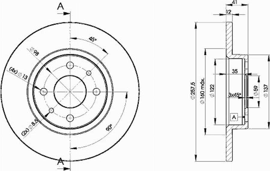 Icer 78BD3466 - Bremžu komplekts, Disku bremzes www.autospares.lv