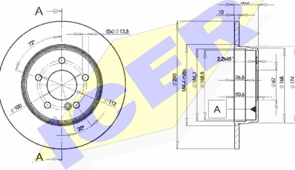 Icer 78BD3412-2 - Bremžu diski autospares.lv