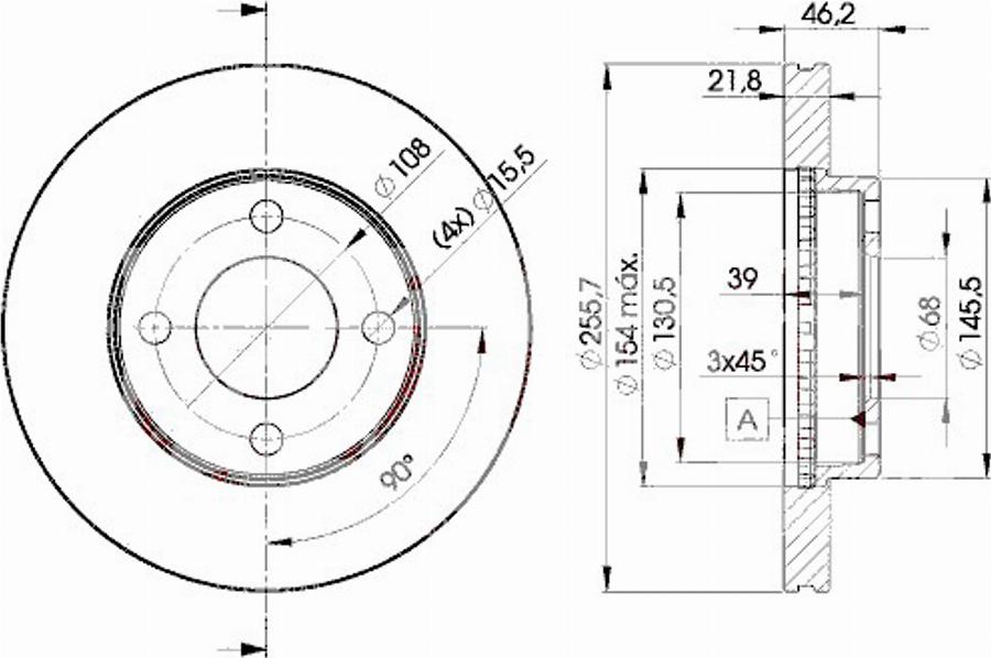 Icer 78BD3633 - Bremžu diski www.autospares.lv