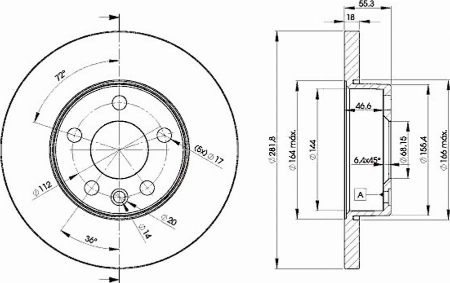 Icer 78BD3018 - Bremžu diski www.autospares.lv