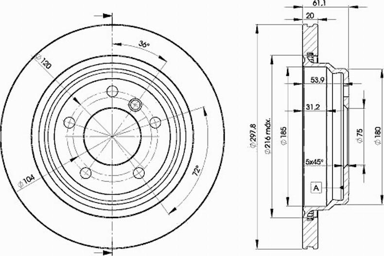 Icer 78BD3153 - Bremžu diski autospares.lv