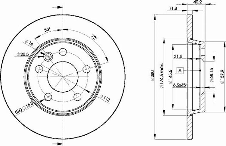 Icer 78BD3111 - Bremžu diski www.autospares.lv